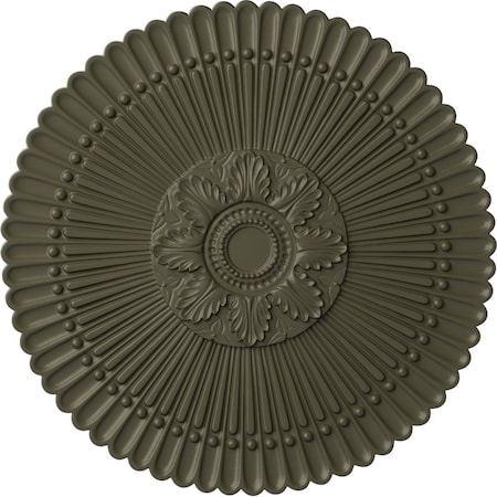 Ekena Millwork Nexus Ceiling Medallion (Fits Canopies up to 2 3/4"), Hand-Painted Witch Hazel, 30"OD x 1 1/4"P CM30NEWHF